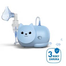 Inhalátor kompresorový OMRON Nami Cat (C303K-KDE) modrá barva
