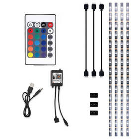 LED pásek Solight WIFI smart RGB pásek pro TV, 4x50cm, USB 

