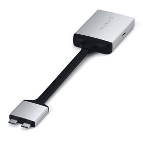 USB Hub Satechi USB-C Dual HDMI Adapter stříbrná barva
