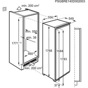 Chladnička AEG SKE818E1DC bílá barva
