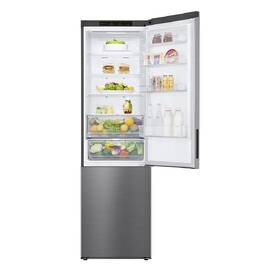 Chladnička s mrazničkou LG GBP62PZNAC stříbrná barva
