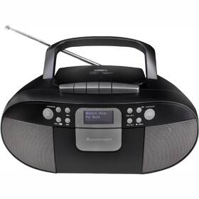 Radiomagnetofon s DAB+/CD Soundmaster SCD7800SW černá barva
