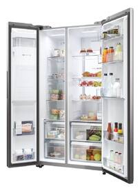 Americká lednice Haier HSW79F18CIMM nerez
