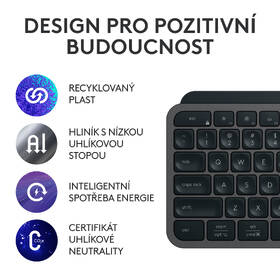 Klávesnice Logitech MX Keys S, US layout - grafitová 
