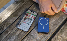 Powerbank EMOS WI 1046, 10 000 mAh, 20 W+Wireless modrá barva
