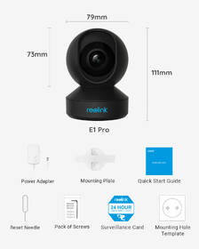 IP kamera Reolink E1 Pro černá barva
