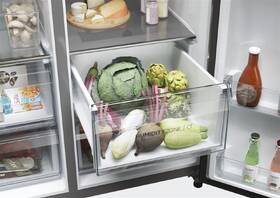 Americká lednice Haier HSW79F18CIMM nerez
