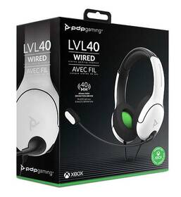 Headset PDP LVL40 pro Xbox bílá barva
