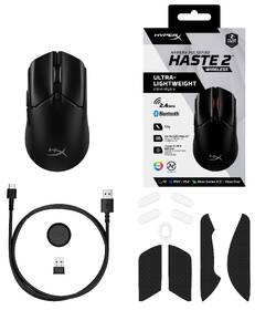 Myš HyperX Pulsefire Haste 2 Wireless černá barva
