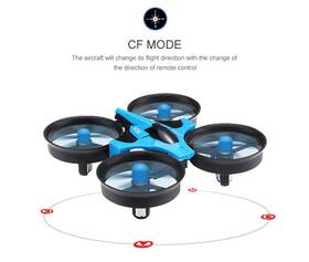 Mini Dron JJR/C H36 2.4G 4 kanálový, 6osý gyroskop šedá barva
