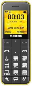 Mobilní telefon MaxCom Classic MM111 žlutá barva
