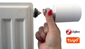 Kompletní sada XtendLan THL03 2x termostatická hlavice + 1x Zigbee brána 
