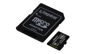 Paměťová karta Kingston MicroSDXC 128GB UHS-I U1 (100R/10W) + adapter 
