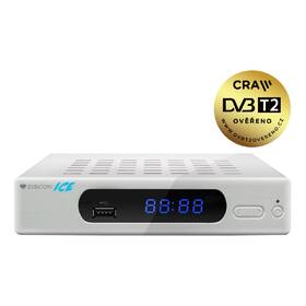 Set-top box Zircon ICE s DVB-T2 s HEVC (H.265) bílá barva
