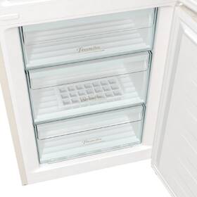 Chladnička s mrazničkou Gorenje NRK6202CLI IonAir béžová barva
