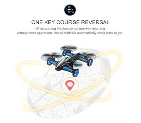 Mini Dron JJR/C H23 2.4G 4 kanálový, 6osý gyroskop žlutá barva
