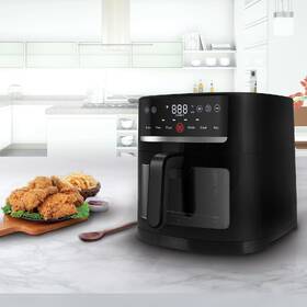 Fritéza horkovzdušná Rohnson R-2834 SmartChef XL Wi-Fi 8 l černá barva
