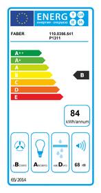 Odsavač par Faber INCA LUX GLASS EV8 X/WH A70 doprodej nerez
