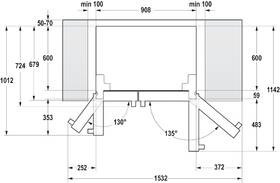 Americká lednice Gorenje NRS9181VXB Inoxlook
