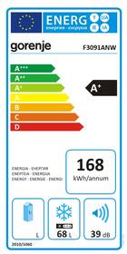 Mraznička Gorenje F3091ANW bílá barva
