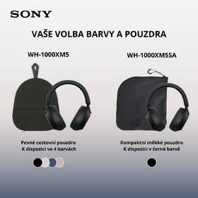 Sluchátka Sony WH-1000XM5 černá barva
