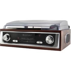 Gramofon Soundmaster PL196H stříbrná barva
