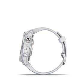 Chytré hodinky Garmin epix Pro (Gen 2) Glass - 42 mm - Silver / Whitestone Silicone Band + Topo Czech PRO voucher 
