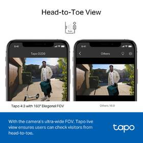 Videozvonek TP-Link Tapo D230S1, chytrý domovní zvonek, kit s Hubem 
