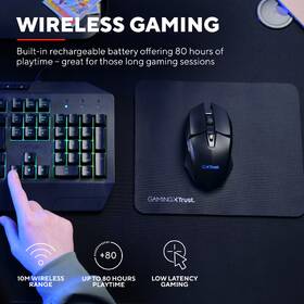 Myš Trust GXT 112 Felox + podložka pod myš černá barva
