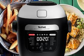 Multifunkční hrnec Tefal MY741CF0 Multicook Actifry černá barva
