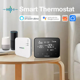 Termostat Evolveo Thermal, bezdrátový, programovatelný černá barva
