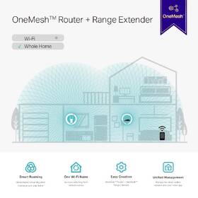 Wi-Fi extender TP-Link RE315 AC1200 bílá barva

