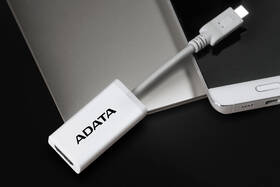 Redukce ADATA HDMI / USB-C bílá barva
