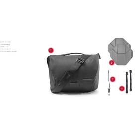 Brašna Peak Design Everyday Messenger 13L v2 černá barva
