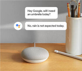 Hlasový asistent Google Home mini Chalk Repack bílá barva
