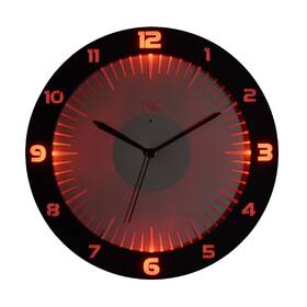 Nástěnné hodiny TFA 60.3553.10 LUMOCLOCK šedá barva

