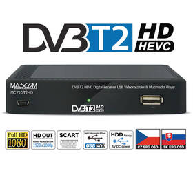 Set-top box Mascom MC710T2 HD černá barva
