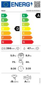 Pračka se sušičkou Haier HWD80B14959S8U1S antracitová barva
