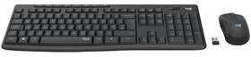 Klávesnice s myší Logitech MK295 Silent, CZ/SK - grafitová 
