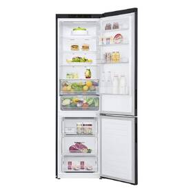 Chladnička s mrazničkou LG GBP62MCNBC černá barva
