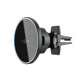 Držák na mobil FIXED MagRound s nabíjením, MagSafe, 15 W černá barva
