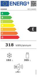 Americká lednice Hisense RS711N4WFE černá barva
