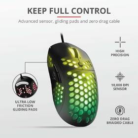 Myš Trust GXT 960 Graphin Ultra-lightweight Wired černá barva
