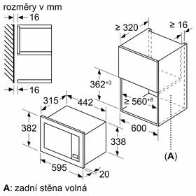 Mikrovlnná trouba Bosch BFL623MB3 černá barva
