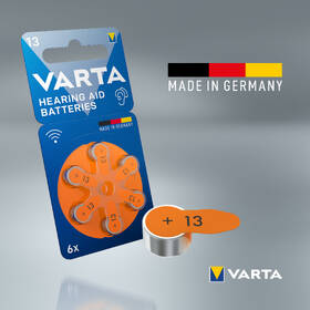 Baterie do naslouchadel Varta Hearing Aid Battery 13, blistr 6ks 
