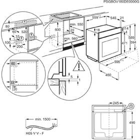 Trouba AEG BPE748380B černá barva
