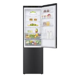 Chladnička s mrazničkou LG GBP62MCNBC černá barva
