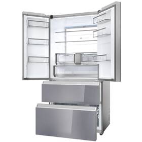 Chladnička s mrazničkou Haier HFR79F19EFGK stříbrná barva
