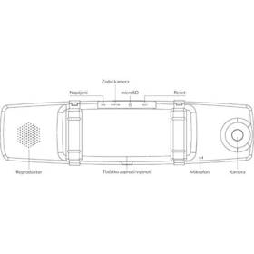 Autokamera YI Technology YI Mirror Dash Camera černá barva
