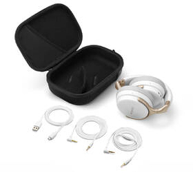 Sluchátka Denon AH-GC25W bílá barva
